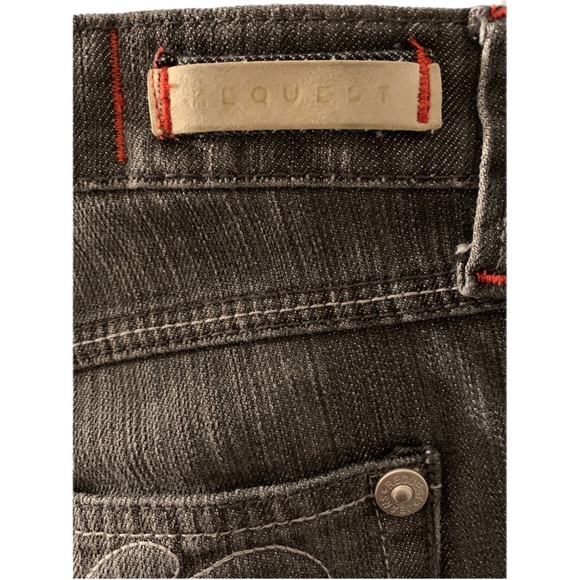 Request Denim | NWOT Bootcut Jeans Faded Black Wash Size 24 - Picture 10 of 15